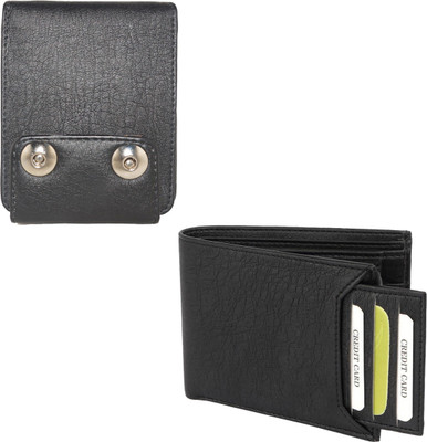 

Element Cart Men Black Artificial Leather Wallet(8 Card Slots)