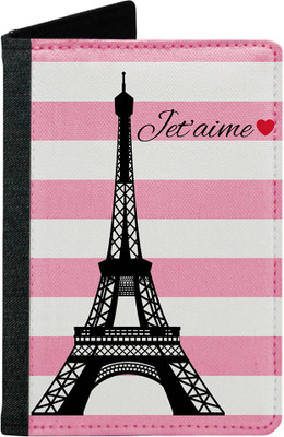 

MADANYU Women Pink Fabric Document Holder(2 Card Slots)