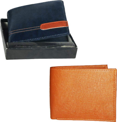 

Element Cart Men Casual Blue Artificial Leather Wallet(6 Card Slots), Blue;brown