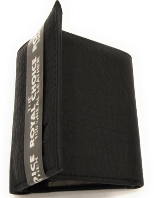 radhe creation Men Black Genuine Leather Wallet(4 Card Slots)