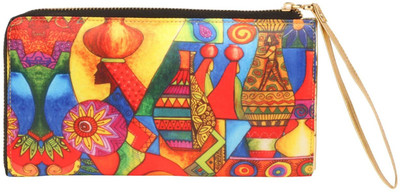 

All Things Sundar Women Multicolor Fabric Wallet(12 Card Slots)