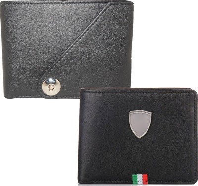 

Element Cart Men Casual Black Artificial Leather Wallet(4 Card Slots)