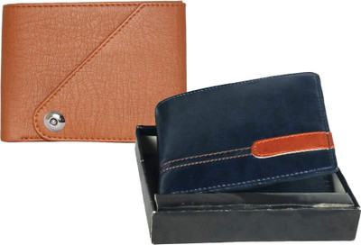

Element Cart Men Casual Brown Artificial Leather Wallet(9 Card Slots), Blue;brown