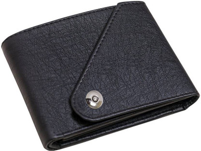 Fillincart Men Formal Black Artificial Leather Wallet(5 Card Slots)