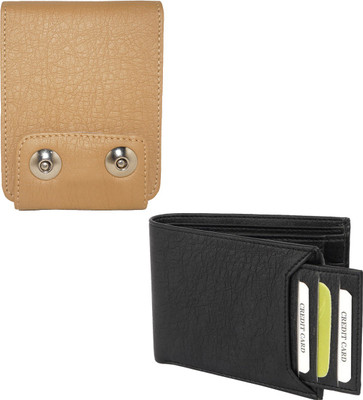 

Fillincart Men Black, Brown Artificial Leather Wallet(8 Card Slots)