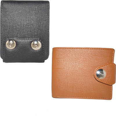 

Fillincart Men Brown, Black Artificial Leather Wallet(8 Card Slots), Black;brown