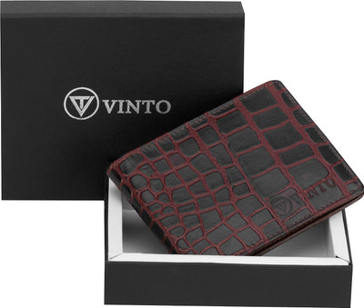 

Vinto Men Brown Genuine Leather Wallet(4 Card Slots)