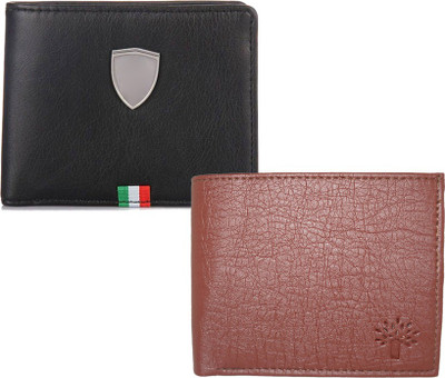 

Fillincart Men Brown, Black Artificial Leather Wallet(4 Card Slots), Black;brown