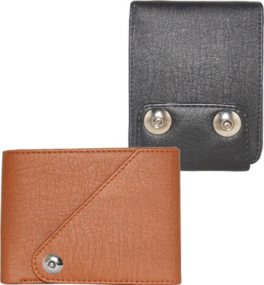 

Element Cart Men Casual Brown Artificial Leather Wallet(8 Card Slots), Black;brown