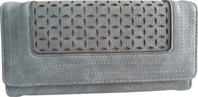 

Fashion Avenue Girls Grey Artificial Leather Wallet(10 Card Slots), Ice blue