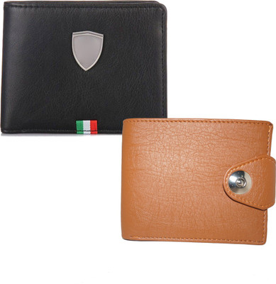 

Element Cart Men Casual Black Artificial Leather Wallet(4 Card Slots), Black;brown
