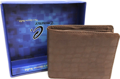 

radhe creation Men Brown Genuine Leather Wallet(4 Card Slots)