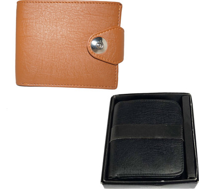 Fillincart Men Brown, Black Artificial Leather Wallet(8 Card Slots), Black;brown