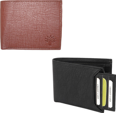 

Fillincart Men Black, Brown Artificial Leather Wallet(11 Card Slots)