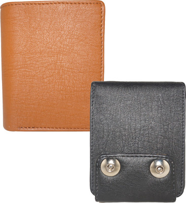 

Element Cart Men Formal Black Artificial Leather Wallet(8 Card Slots), Black;brown