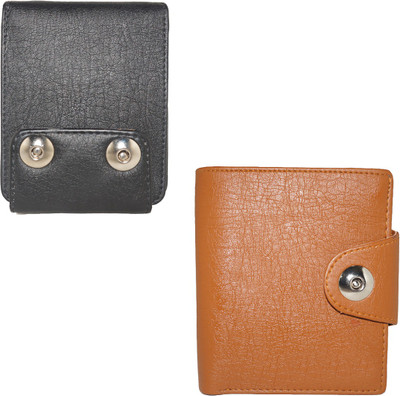 

Element Cart Men Casual Black Artificial Leather Wallet(4 Card Slots), Black;brown