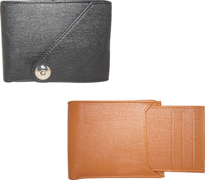 

Fillincart Men Brown, Black Artificial Leather Wallet(5 Card Slots), Black;brown