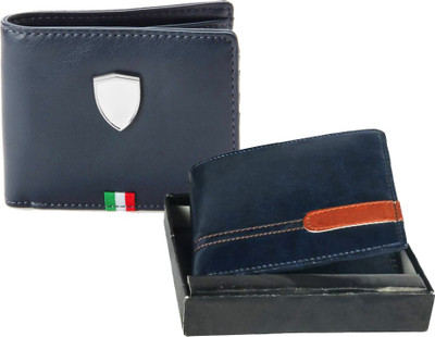 

Fillincart Men Blue Artificial Leather Wallet(4 Card Slots)