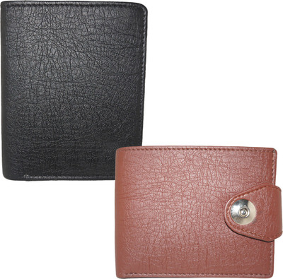 

Fillincart Men Brown, Black Artificial Leather Wallet(9 Card Slots), Black;brown