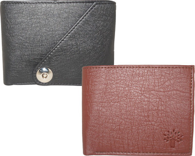 

Fillincart Men Brown, Black Artificial Leather Wallet(5 Card Slots), Black;brown