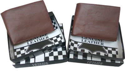 

Shreejee Men Tan Genuine Leather Wallet(6 Card Slots)