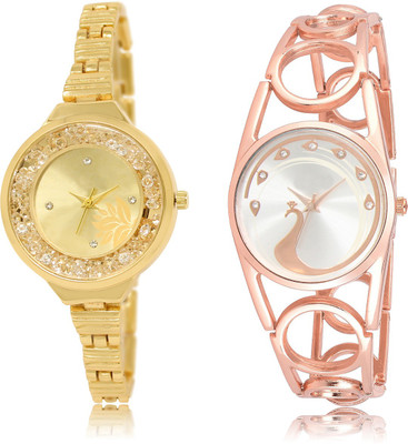 

The Shopoholic Latest Fashionable Gold And Silver Dial Analog Watch For Girls Stylish Watch For Women Watch - For Women