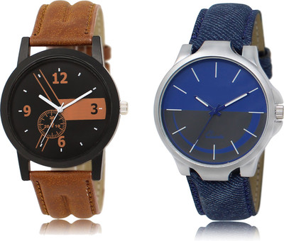 

The Shopoholic Treny and Precious Black And Brown And Blue And Grey Dial Analog Watch For Boys Watches For Man Stylish Watch - For Men