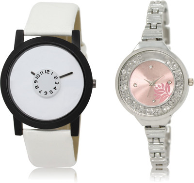

The Shopoholic Treny and Precious White And Pink Dial Analog Watch For Boys And Girls Watch Girls Fashion Watch - For Women