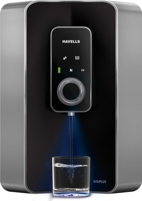 

Havells Digiplus 100% RO & UV WITH MINERAL, Double UV Purification & Revitalizer 7 L RO + UV Water Purifier(Black)