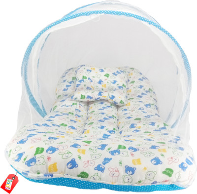 

Anmol Kids International Premium Sky Teddy Printed Premium Skin Friendly Well Cushioned 04 Baby Bed Crib(Fabric, Multicolor)
