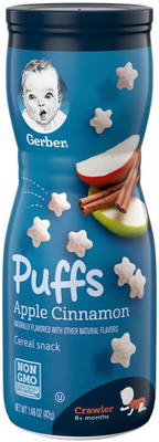 

Gerber Apple Cinnamon Puff 42g Cereal(42 g, 1)
