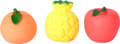 

Gencliq Squeeze Fruits 3 Pieces Rattle(Multicolor)
