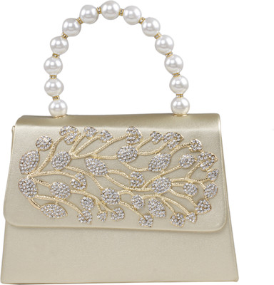 

LUIS MEKAL Medium Ladies Bridal Party Clutch Baguette Women Evening Prom Bag (Gold) Multipurpose Bag(Gold, 1 L)