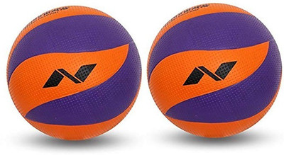 

Nivia 'Craters' (Pack of 2) Volleyball - Size: (Pack of 2, Multicolor, Orange