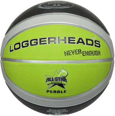 

loggerheads Pebbled Basketball - Size: (Pack of 1, Green, Green;black