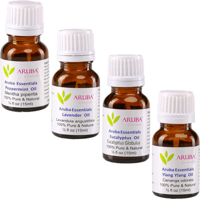 

Aruba Essentials Peppermint, Lavender, Eucalyptus & Ylang Ylang(60 ml)