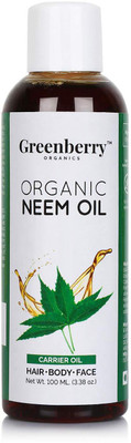 

Greenberry Organics Organic Neem Oil | 100% Organic | 100% Natural | Body Hair and Face 100 ML(100 ml)