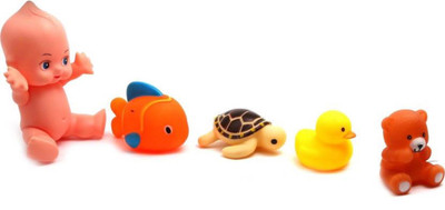 

Sanyal Bath Buddies Set of 5 Bath Toy (Multicolored) Bath Toy(Multicolor)