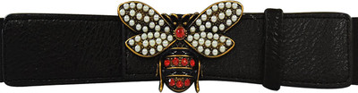 

AyA Fashion Women Party Black Artificial Leather Belt