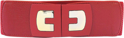 

AyA Fashion Women Party Red Artificial Leather Belt