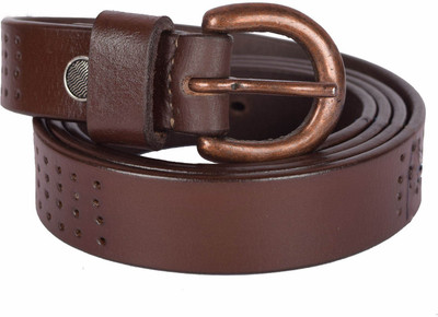 

SUMANNYA Men & Women Formal Brown Genuine Leather Belt