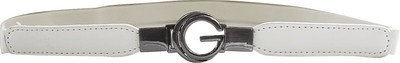 

AyA Fashion Women Party White Artificial Leather Belt