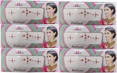 

Farheen SUHAGANBINDI FORHEAD Multicolor Bindis(Indian FANCY BINDI)