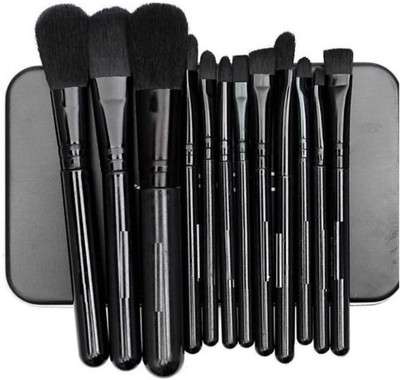 

MAC BB PLUS IMPORTED WASHABLE MAKEUP Brushes Kit for Salon and Home Users, Very Soft and Silky for Skin, 12 Piece Set with Storage Box (Pack of 12)(Pack of 12)