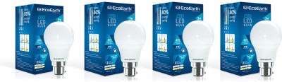 ECOEARTH 12 W Round B22 LED Bulb(White, Pack of 4)