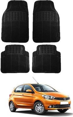 SHOOLIN Rubber Standard Mat For  Tata Tiago(Black)
