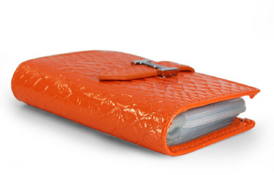 

Fabfashion NA 24 Card Holder(Set of 1, Orange)