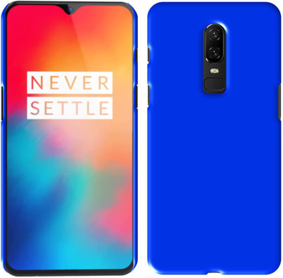 CASE CREATION Back Cover for OnePlus 6T 2018(Blue, Hard Case, Pack of: 1)