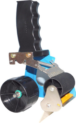 Ikon Single Handheld 2 Inch Packaging Tape Dispenser Machine With Stainless Steel Blade (Manual)(Set of 1, Multicolor)