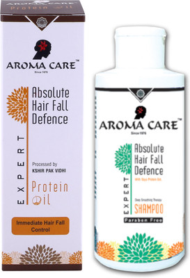 

Aroma Care Absolute Hairfall Defence Expert Protein Hair oil +Absolute Hairfall Defence Expert Shampoo Gutantee Results in 7Days(Set of 2)